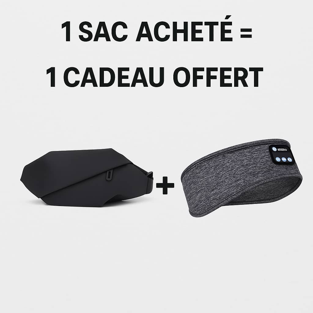 Bandeau Audio Bluetooth + Sac Banane Unisexe