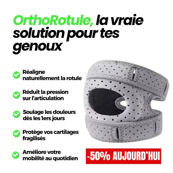 OrthoRotule™ – Soulagez vos genoux sinon on vous rembourse !