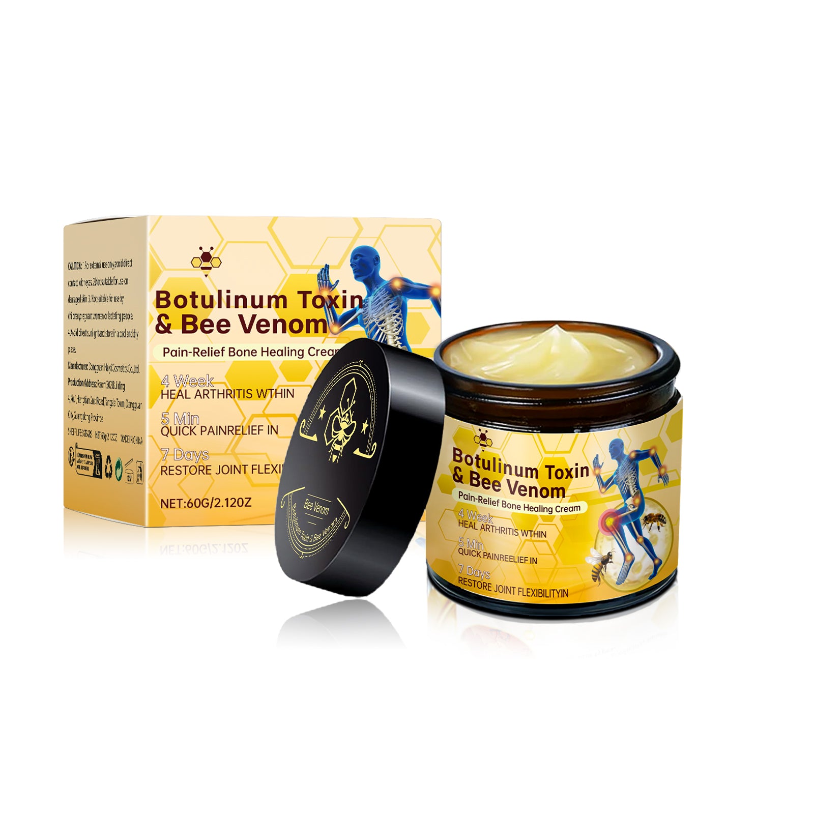 Pommade Venin d'Abeille : Soulagement naturel et puissant des douleurs articulaires et musculaires