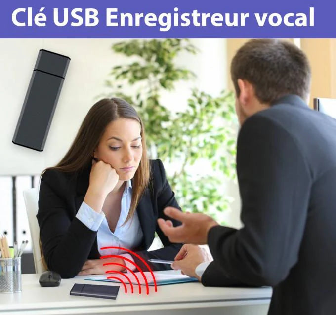 Clé USB enregistreur vocal avec détection de voix UP2GB